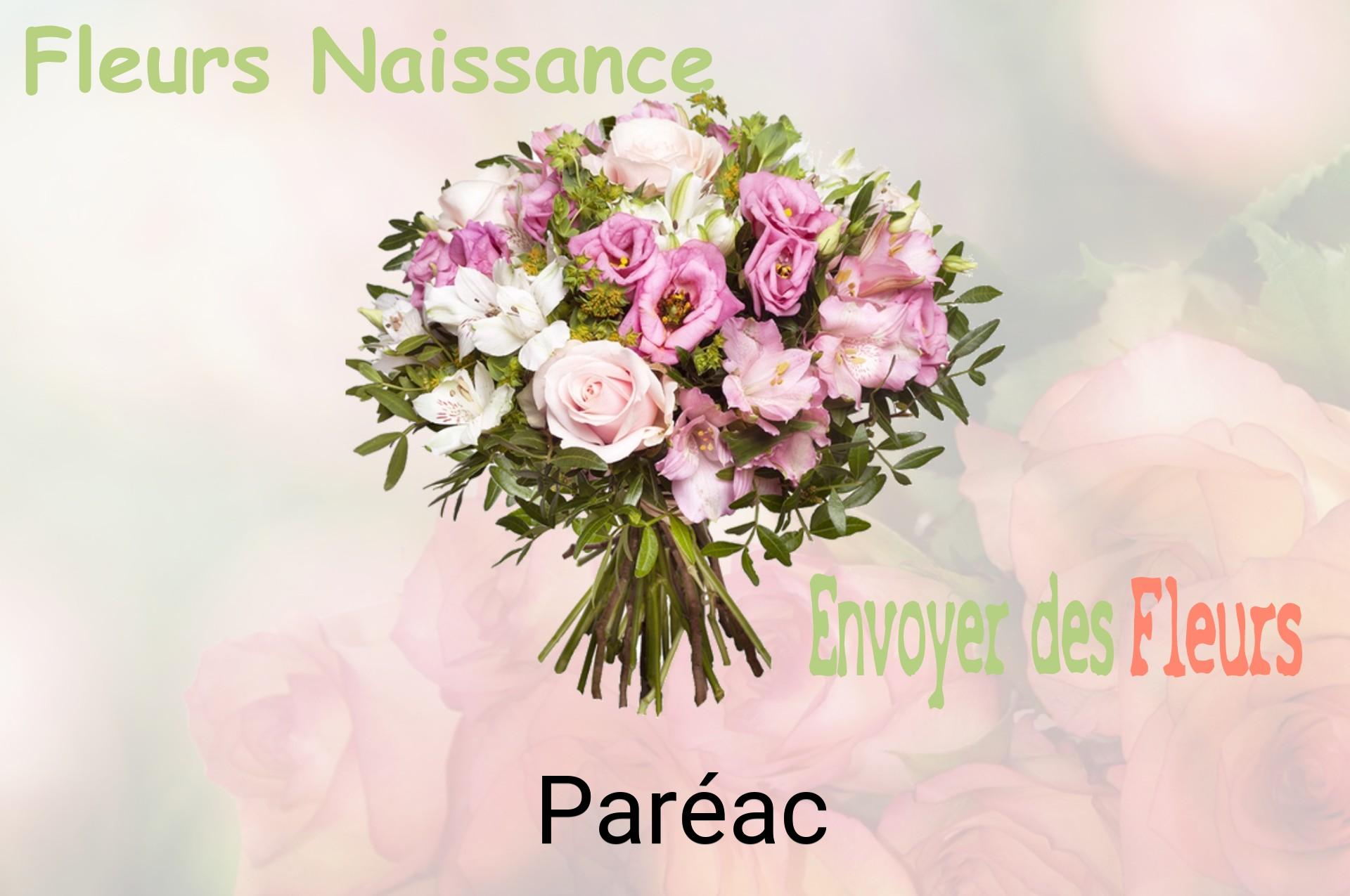 Bouquet de fleurs de naissance livré à Paréac